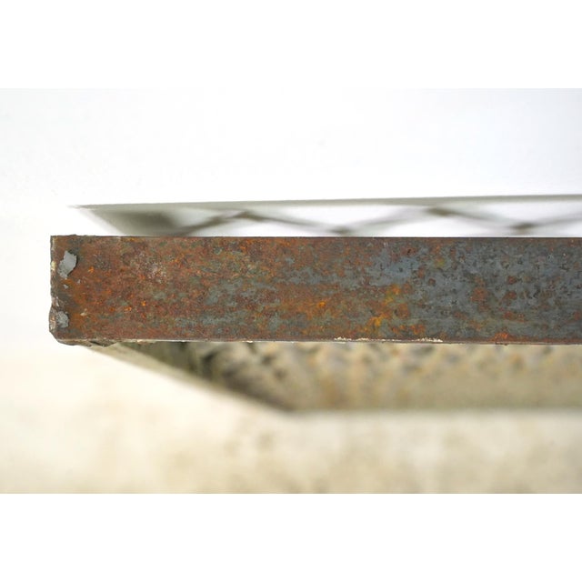 Reclaimed Industrial Steel Mesh Security Panel 41.625 X 37 In. For Sale - Image 9 of 10