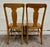 Wood Antique Mission Arts and Crafts Tiger Oak Dining Chairs - Pair For Sale - Image 7 of 11