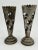 Hammered Metal Fleur De Lis Vases - a Pair For Sale - Image 4 of 4