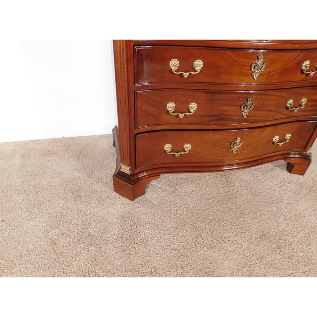 Vintage Craftique Furniture Mahogany 4 Drawer Fancy Chippendale Chest Dresser For Sale - Image 17 of 18