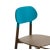 Contemporary Turquoise Bokken Chairs in Beech Structure by Colé Italia, Set of 4 For Sale - Image 3 of 9