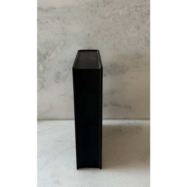 Vintage Wood Book Box With Hidden Jewelry Drawer For Sale - Image 10 of 12