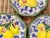 Majolica ceramic plates from fitz and floyd. Hand painted lemons raised in a trompe l’oeil style against a background of...