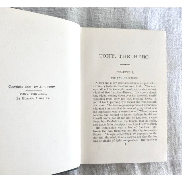 1890 Victorian Era, 'Tony the Hero' by Horatio Alger For Sale - Image 4 of 5