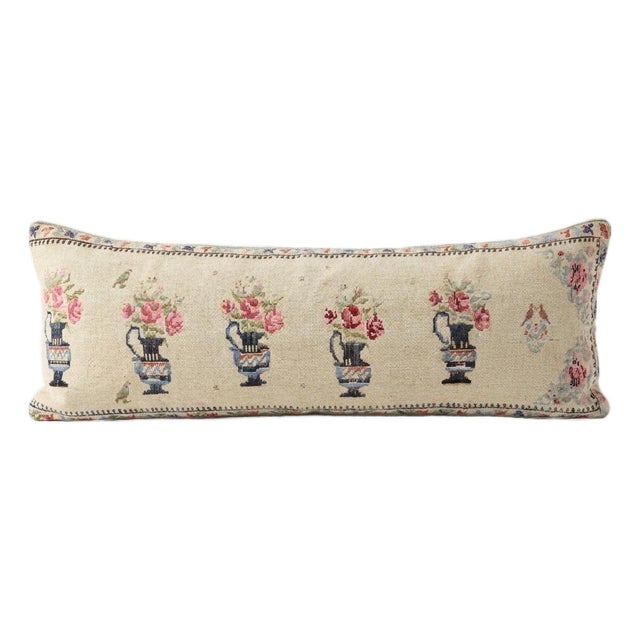 Anatolian Bedding Kilim Pillow Cover 18'' X 59'' For Sale