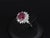 Red Late 20th Century Fine 2.36ct Gia Intense Red Ruby & 1.02ct Diamond Platinum Ring Size 6.25 For Sale - Image 8 of 18