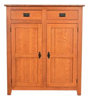Stickley Style Mission Oak Arts & Crafts Bookcase or Bar Cabinet