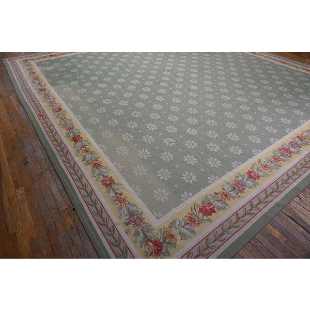 Textile Vintage 1980s Aubusson Carpet in Empire Style ( 15' x 15'4" - 457 x 467 ) For Sale - Image 7 of 12