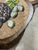 Add vintage tropical charm to your table or bar setup with this rare set of 5 mid-century paddle-shaped wood and cork hot...