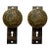 Antique Bronze Aesthetic Door Knobs and Backplates For Sale