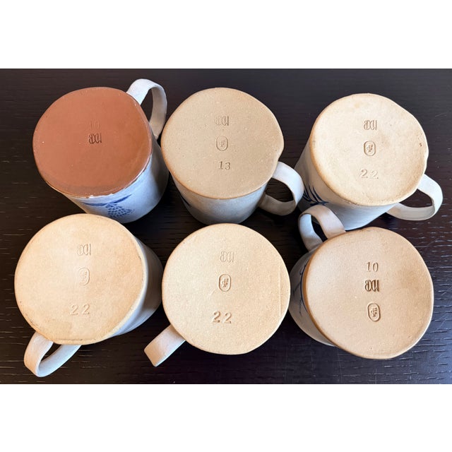 BDDW Hand-Painted Ceramic Mugs by Tyler Hays - Set of 6 For Sale - Image 18 of 18