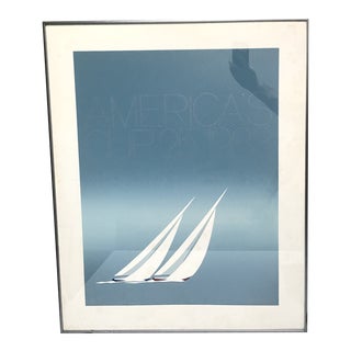 1983 America’s Cup 25 “The Duel” by Keith Reynolds, Framed Print For Sale