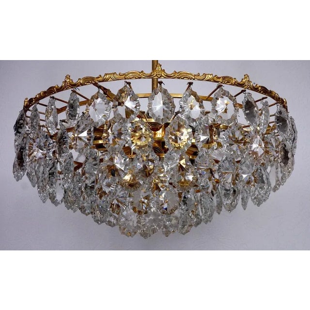 Vintage Crystal Chandelier, 1960s For Sale - Image 3 of 12