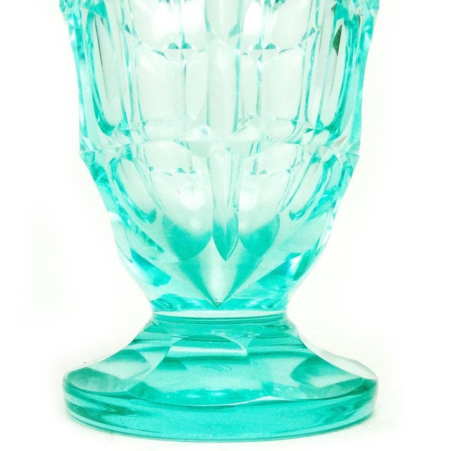 Art Deco Uranium Vase from Moser, Czechoslovakia, 1930s For Sale - Image 4 of 16