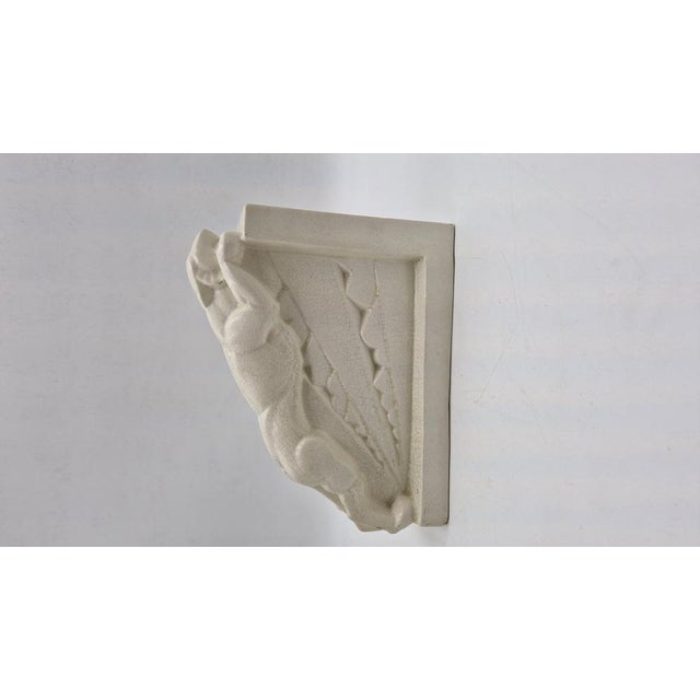 Art Deco Bookends Depicting Panthers in Craquele Ceramic by Charles Lemanceau for Saint Clement, France, 1940s, Set of 2 For Sale - Image 9 of 11