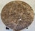 1980s Vintage Round Brown Marble Top Drum Side End Center Table With Storage Cabinet For Sale - Image 5 of 13