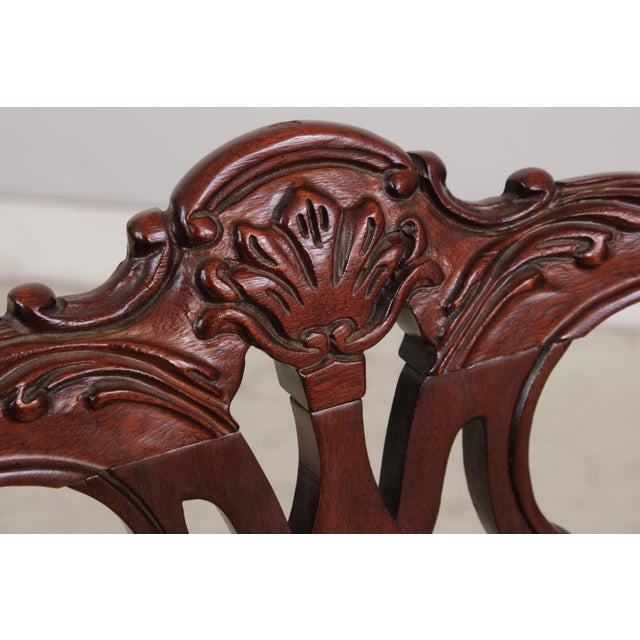 Brown Set of 8 Thomasville Mahogany Dining Chairs For Sale - Image 8 of 18