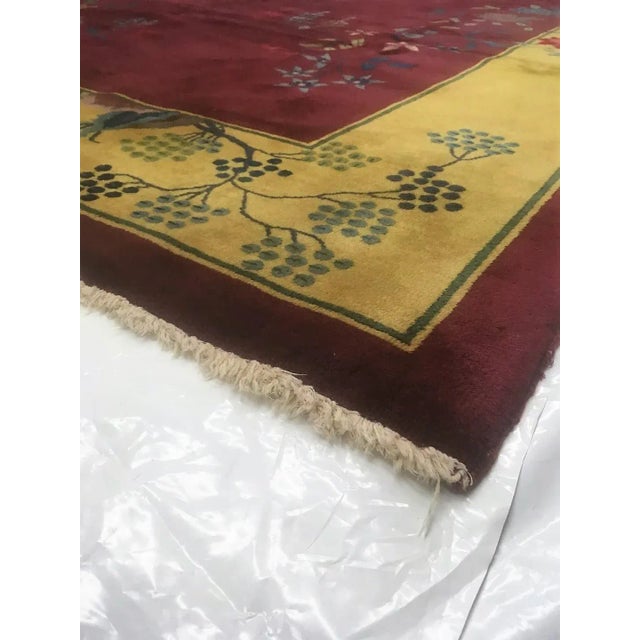 1920's Antique Art Deco Chinese Rug For Sale - Image 10 of 11