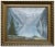 1940s Reflecting Mountains Norwegian Landscape Oil Painting, Framed For Sale In Monterey, CA - Image 6 of 6