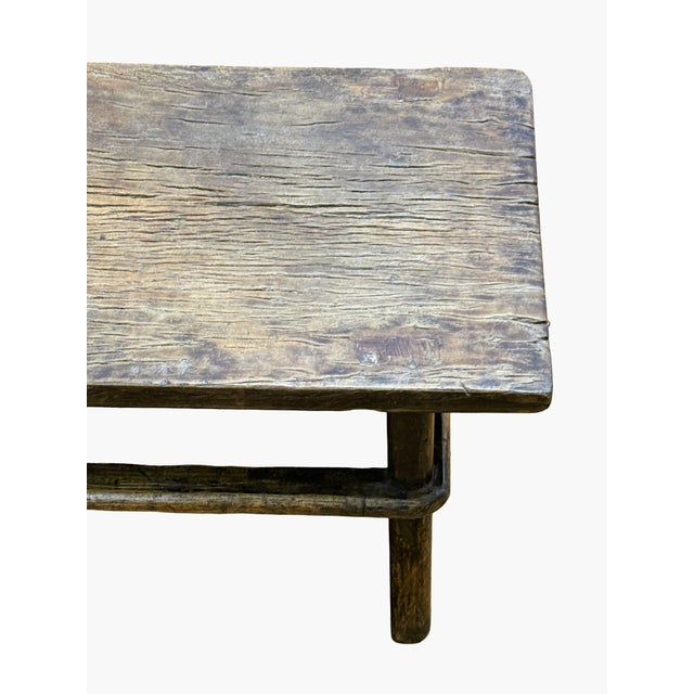 Late 19th Century 19th Century Chinese Northern Country-Style Kang Table Low Tea Table For Sale - Image 5 of 11
