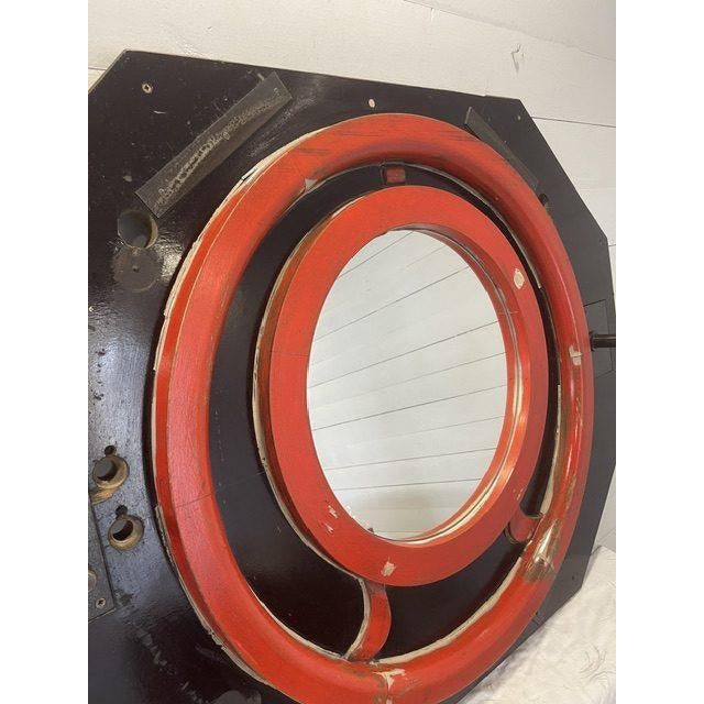 Black Vintage Mirror in Negative Wooden Molds, 1930 For Sale - Image 8 of 12