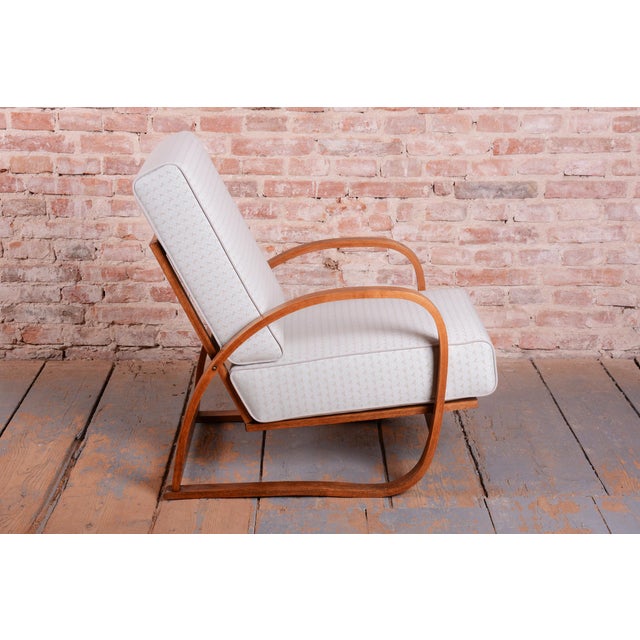 1930s Art Deco Adjustable Armchair by J. Halabala for Up Závody, Czech, 1930s For Sale - Image 5 of 18