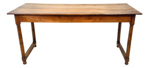 French Provincial Fruitwood Farmhouse Table, 1850