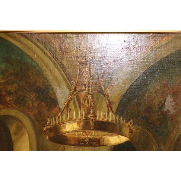 Gold Fine Monumental Signed Heinz Pinggera "Shakespeare at the Queen's Court" For Sale - Image 8 of 12