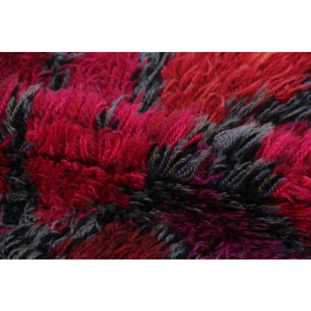 Vintage Swedish Rya Rug With Polychromatic Geometric Pattern- Rug & Kilim For Sale In New York - Image 6 of 7