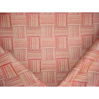 Michael S Smith / Templeton T1024 Asera - Tribal Crosshatch Wool / Linen Drapery Upholstery Fabric - 3-1/2 Yards For Sale