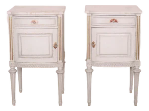 Swedish Bedside Cupboards, 1890s, Set of 2