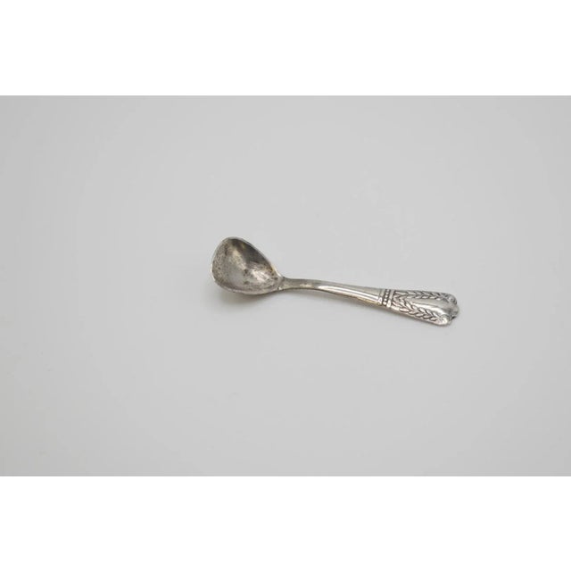 Late 19th Century Late 19th Century Silver Salt Cellar Spoon For Sale - Image 5 of 7