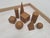 Wooden Geometric-Shape Ornaments in Brown Lacquer from Molteni, 1990s, Set of 8 For Sale - Image 11 of 17