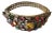 French Art, Deco, Brass, and Rhinestone Bengal Bracelet W/ Hinged Clasp For Sale