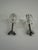American Pair of Vintage Clear Glass Cabinet Knobs, 1930s–1940s For Sale - Image 3 of 10