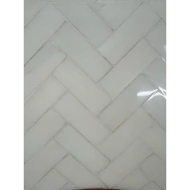 Yellow 1990s Moroccan Style Off -White Bone Inlay Octagonal Side Table With Moorish Arches For Sale - Image 8 of 12