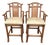 Late 20th Century Pair of Chinoiserie Rattan High-Back Armchairs For Sale