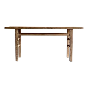 Custom Reclaimed Elm Wood Console Table