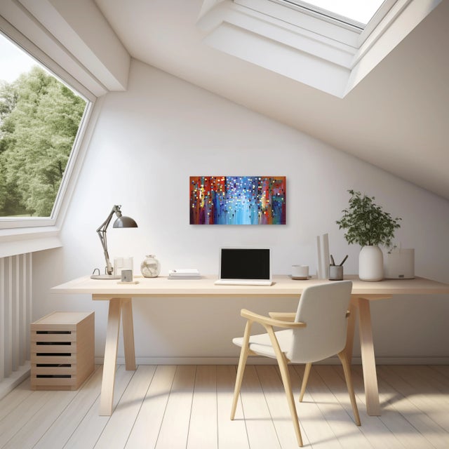 Colorful Afternoon - Vibrant Impasto Oil Painting Original Artwork by Ekaterina Ermilkina For Sale In Los Angeles - Image 6 of 7