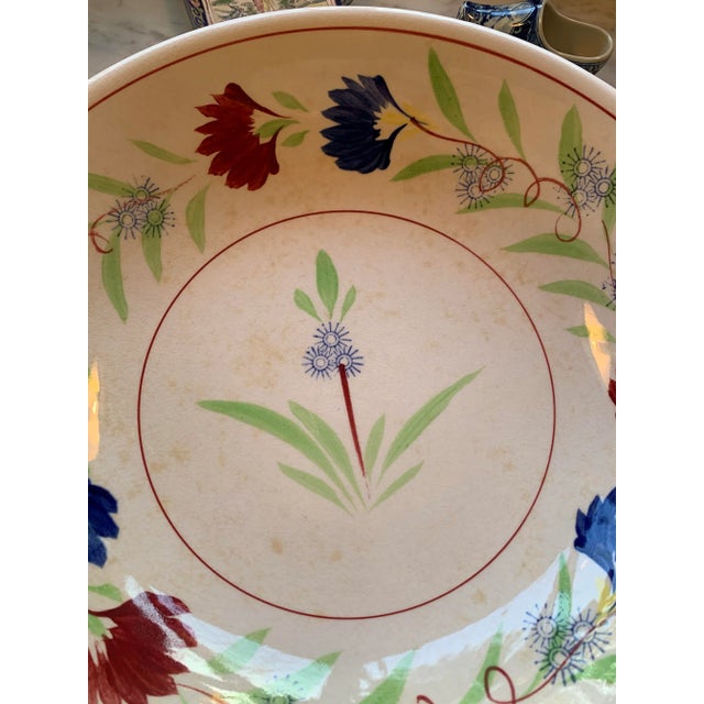 Mid 20th Century Vintage Large Handpainted Ironstone Bowls Set of 3 For Sale - Image 5 of 12