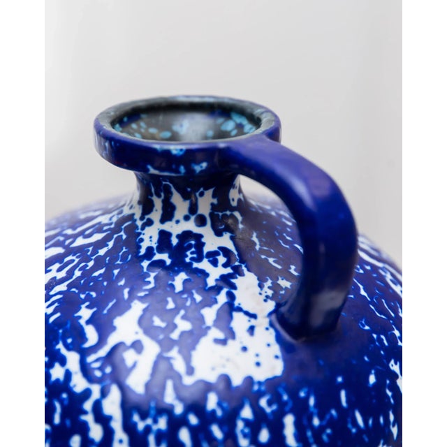 Blue Vintage Vase by VEB Haldensleben, 1960s For Sale - Image 8 of 11