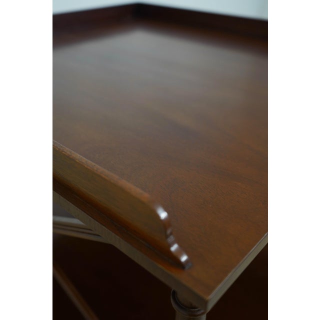 Baker Mahogany 1 Drawer Library End Table For Sale - Image 11 of 18