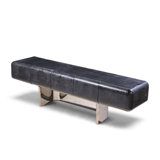 Black m.f. Harty for Stow & Davis Tomorrow Mid Century Ebonized Walnut and Chrome Credenza For Sale - Image 8 of 8