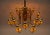Mid-Century Modern Brass Chandelier Lamp, Italy, 1970s For Sale - Image 11 of 15