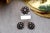 Ring and Earring Set in 19.2k Gold with Diamond Setting, Set of 3 For Sale - Image 4 of 8