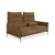 Cor Avalanche Fabric Two-Seater Brown Bronze Manual Function Sofa Couch For Sale - Image 4 of 17