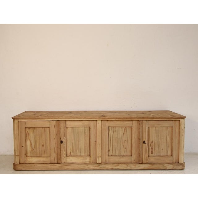 Light Yellow Antique Softwood Sideboard, 1890s For Sale - Image 8 of 18