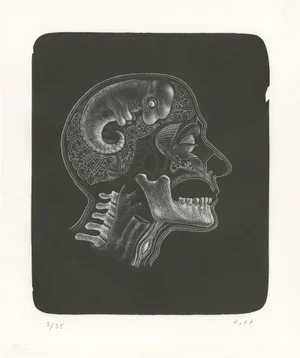 Thomas Ott, Idee (Idea), 2018, Lithograph