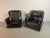 Viola dAmore Lounge Chairs in Dolphin Grey Leather with Hocker by Piero De Martini from Cassina, Italy, 1970s, Set of 2 For Sale - Image 13 of 18