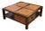 Chinese-Style Woven Rattan Four-Drawer Coffee Table, Vintage For Sale